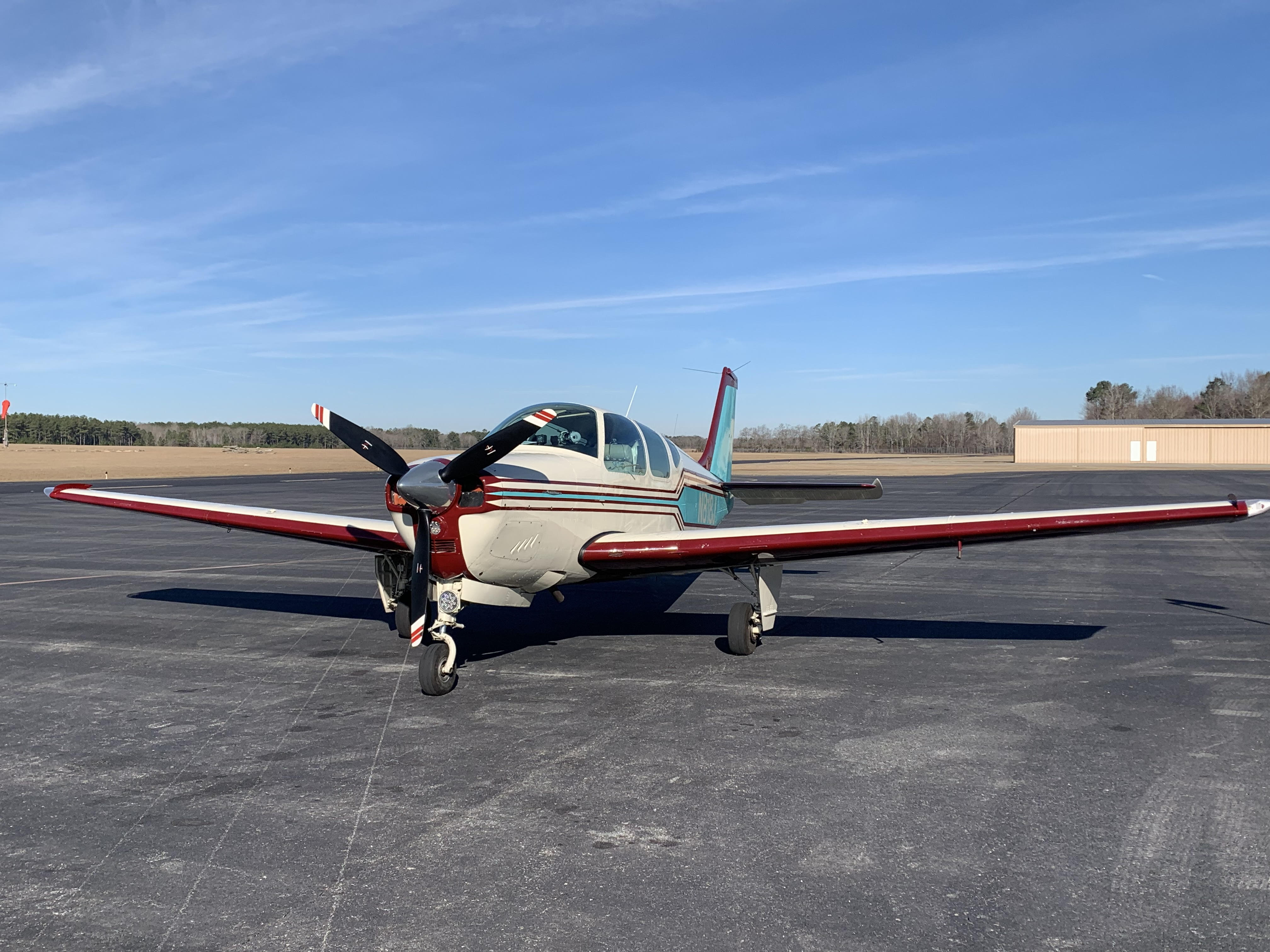 Beechcraft Debonair on ramp